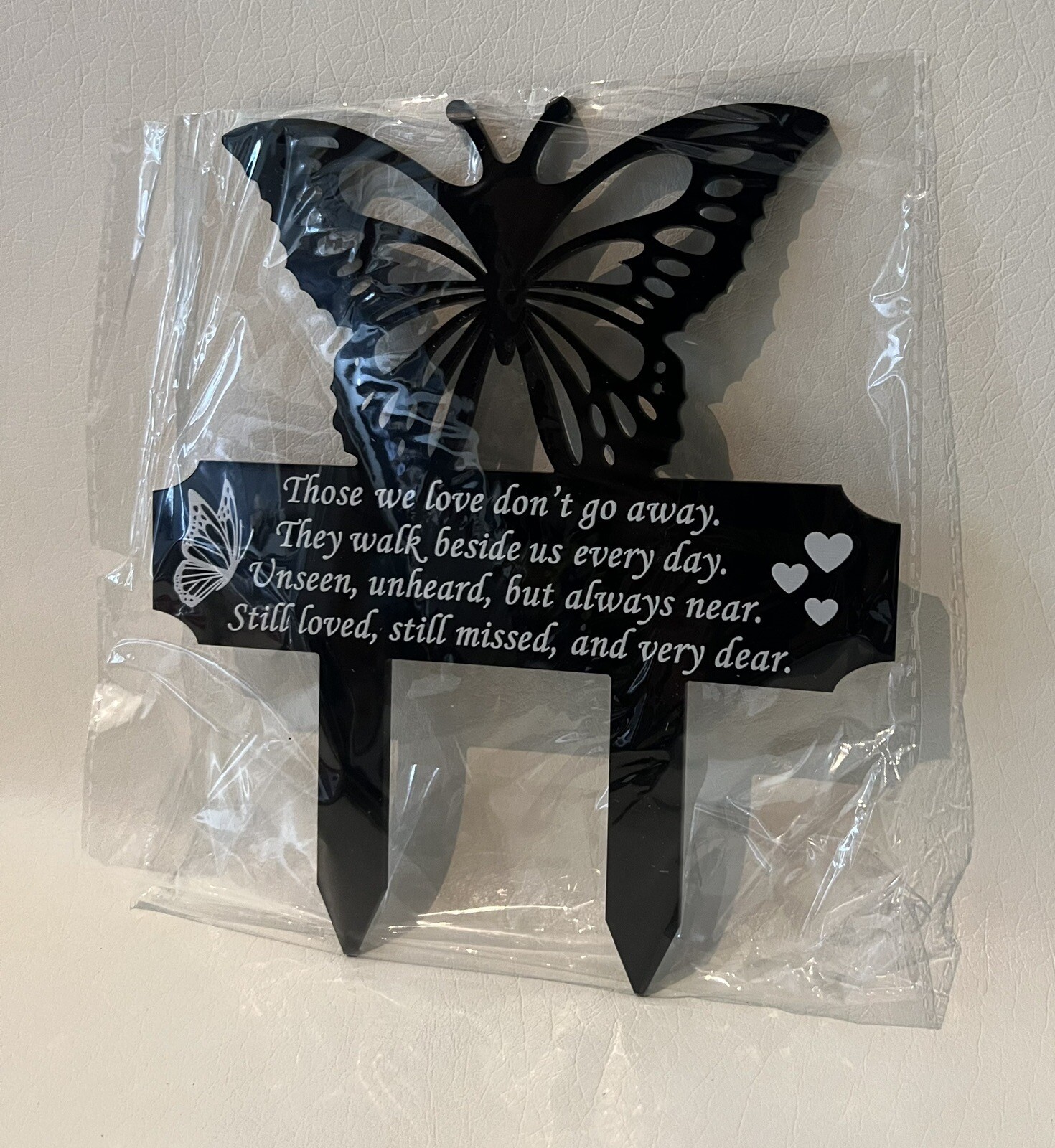 Butterfly Garden Stakes-Cemetery For Grave, Or Yard Decoration- NEW