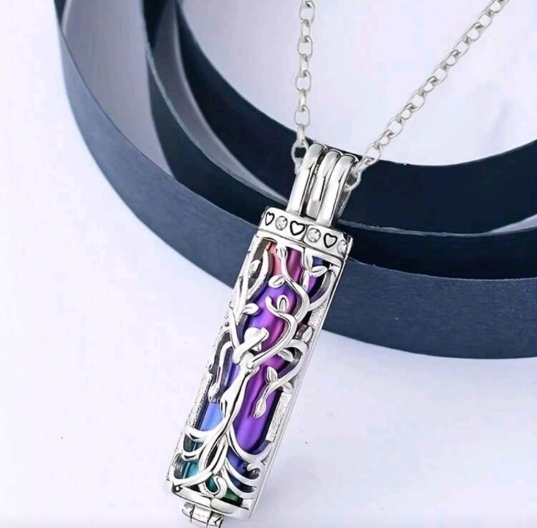 New Tree of Life Pendant Necklace Keepsake Cylinder Ash Urn Love Ones Family Pet