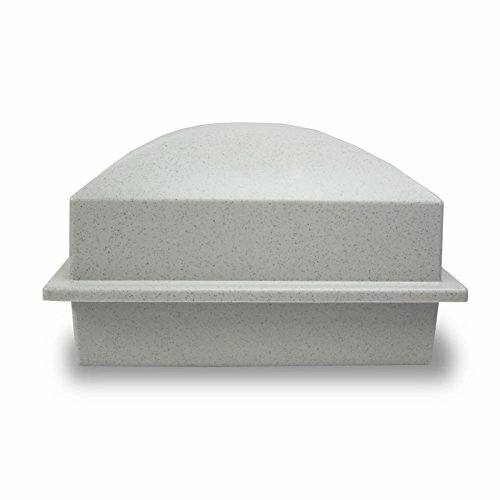 Crowne Vault Small Granite Color Coronet Polymer Funeral Cremation Urn Vault
