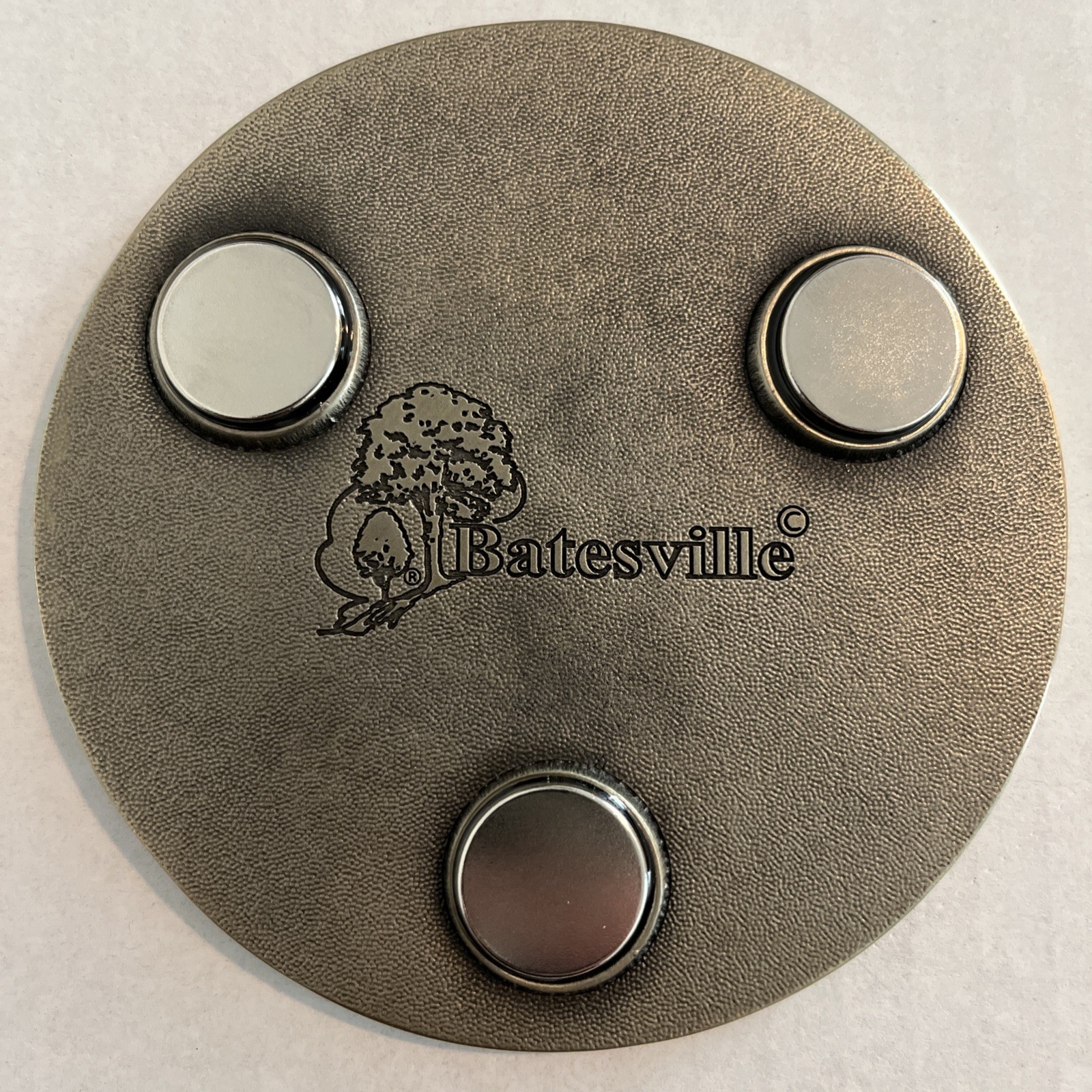 Funeral Casket Magnetic Brass Medallion “Beloved Wife” Batesville LifeStories 4″