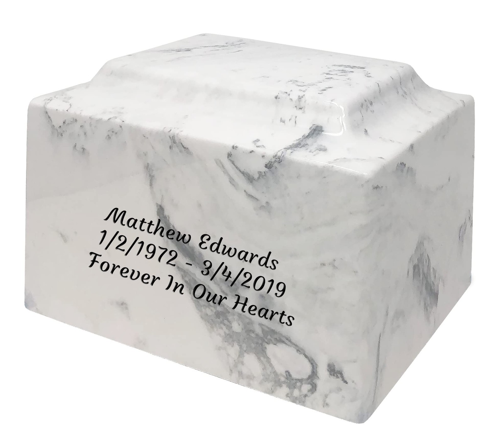 Custom Engraved Mackenzie Urn Vault – Up to Three Line of Custom Engraving In…