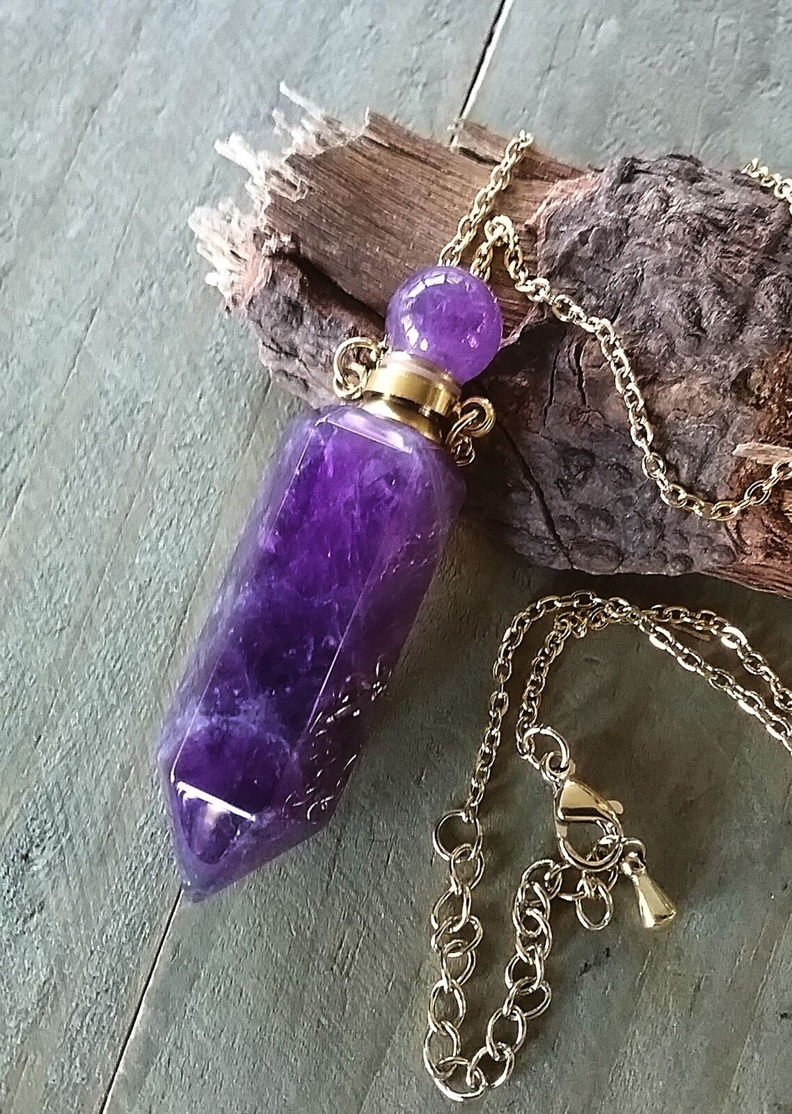 AMETHYST Urn Necklace, Cremation Jewelry, AMETHYST URN Pendant,Gemstone Memorial
