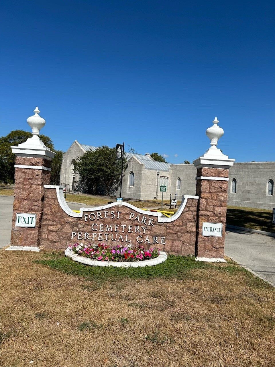 Two Full Burial Caskets Available Inside Mausoleum Abby For Sale. Houston, TX