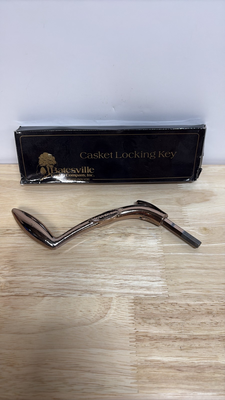 Batesville Casket Company Locking Key Crank Tool with Box