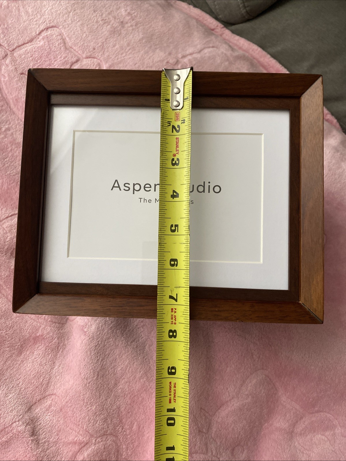 Aspen Studio The Memorials Cremation Photo Urn ~ Color Walnut