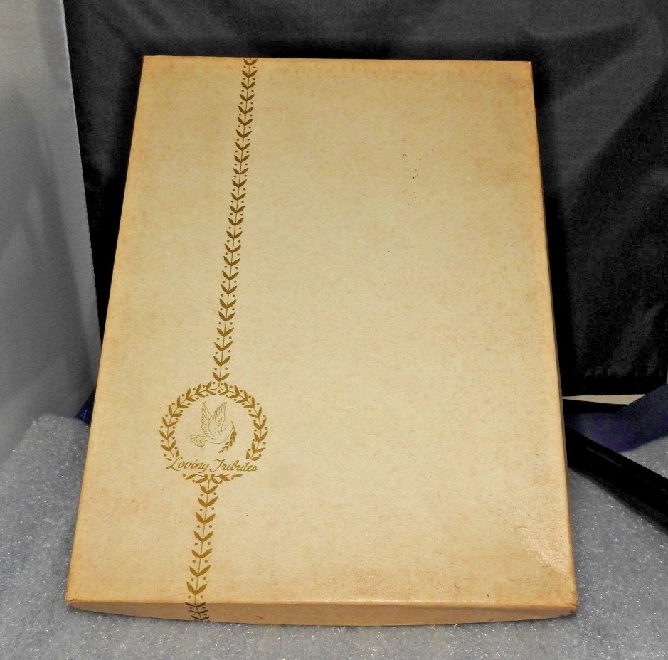 Vintage Funeral Home Memorial Tribute Book NIB