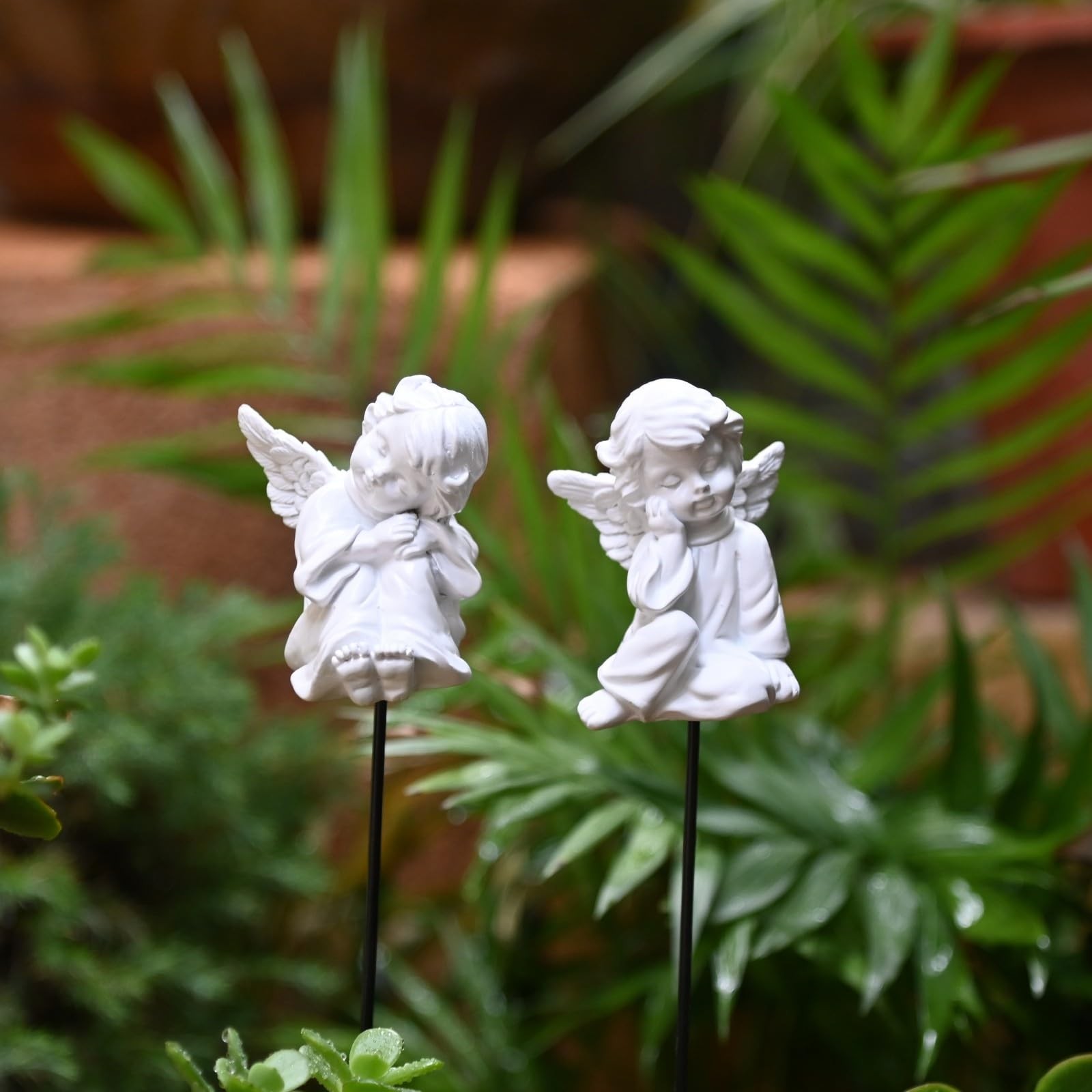 Decorative Angel Garden Stakes Fairy Ornaments & Cherub Pot Decorations