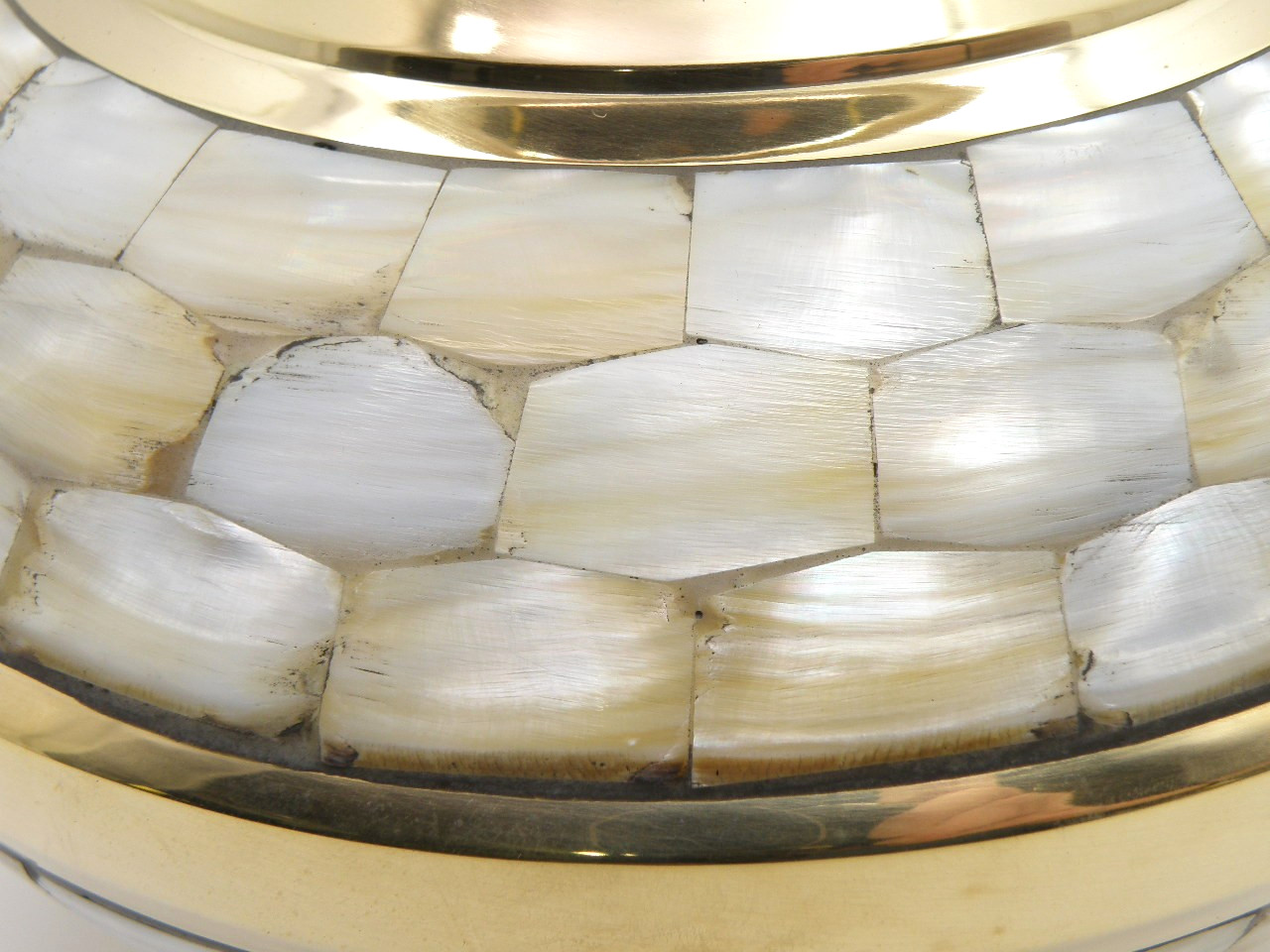 Adult Cremation Urn MOTHER OF PEARL 30-A-595 by TerryBear Inc Brass 200 cu”