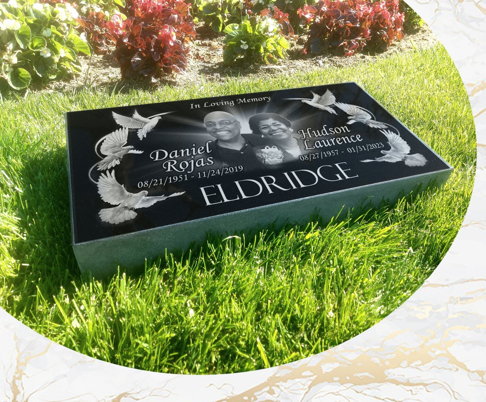Personalized Memories: 24x12x4 Inch Deep-Engraved Granite Headstone