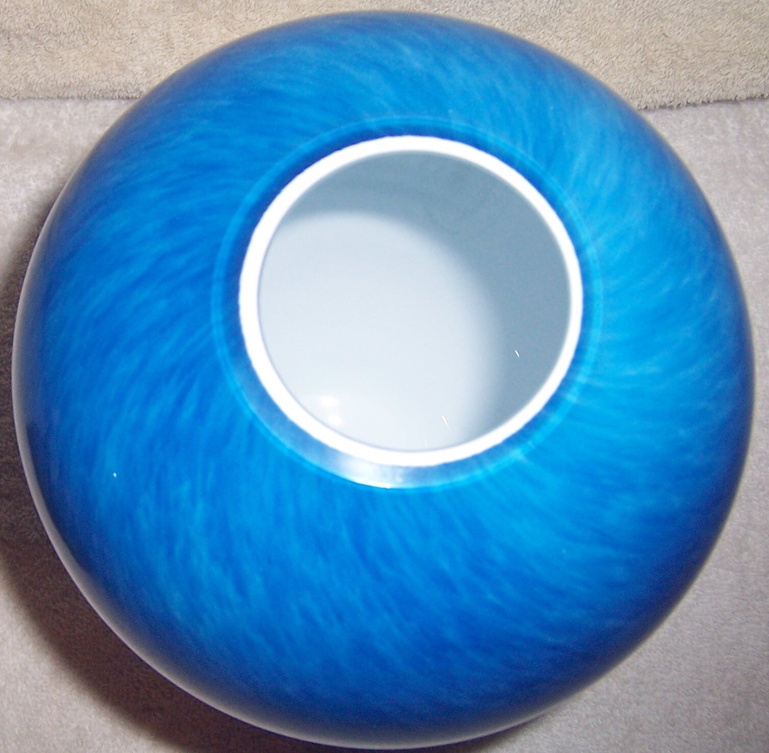 Beautiful Blue Glass Cremation Urn Vase for Human Ashes
