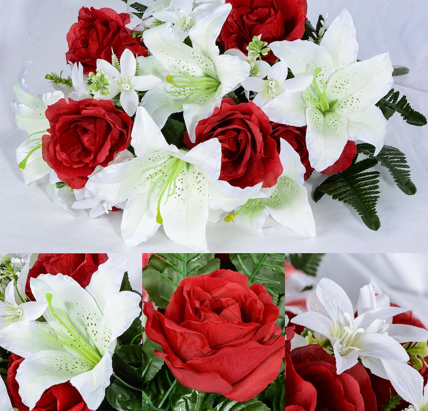 Cemetery Flower Saddles with Vase – Elegant Memorial Decorations