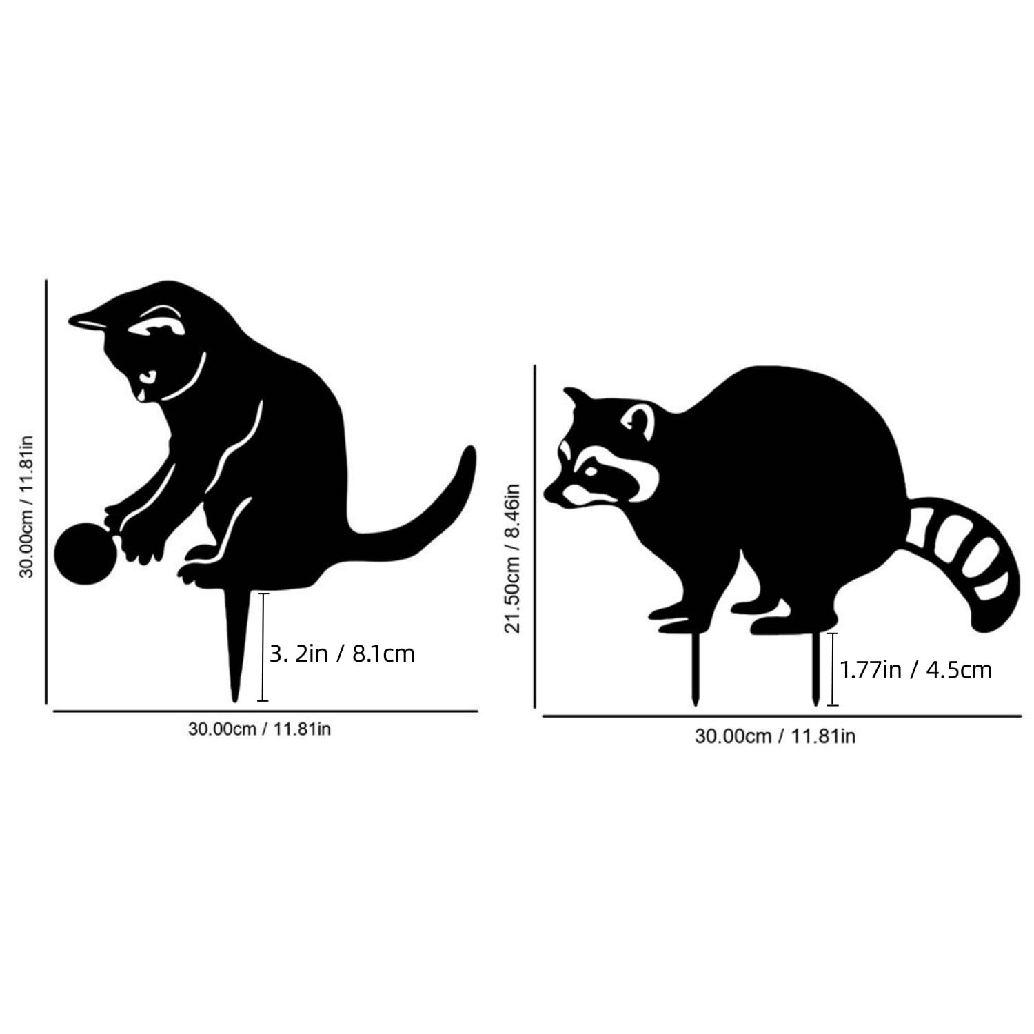 Decorative Garden Stakes for Outside,Metal Animal Silhouette Yard Art Set of …
