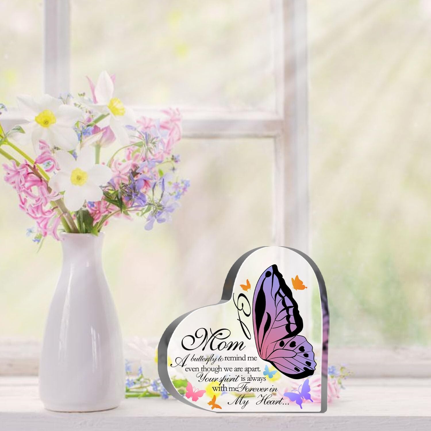 Memorial Gifts for Loss of Mom Acrylic Keepsake,Loss of Mother Sympathy Gift,…