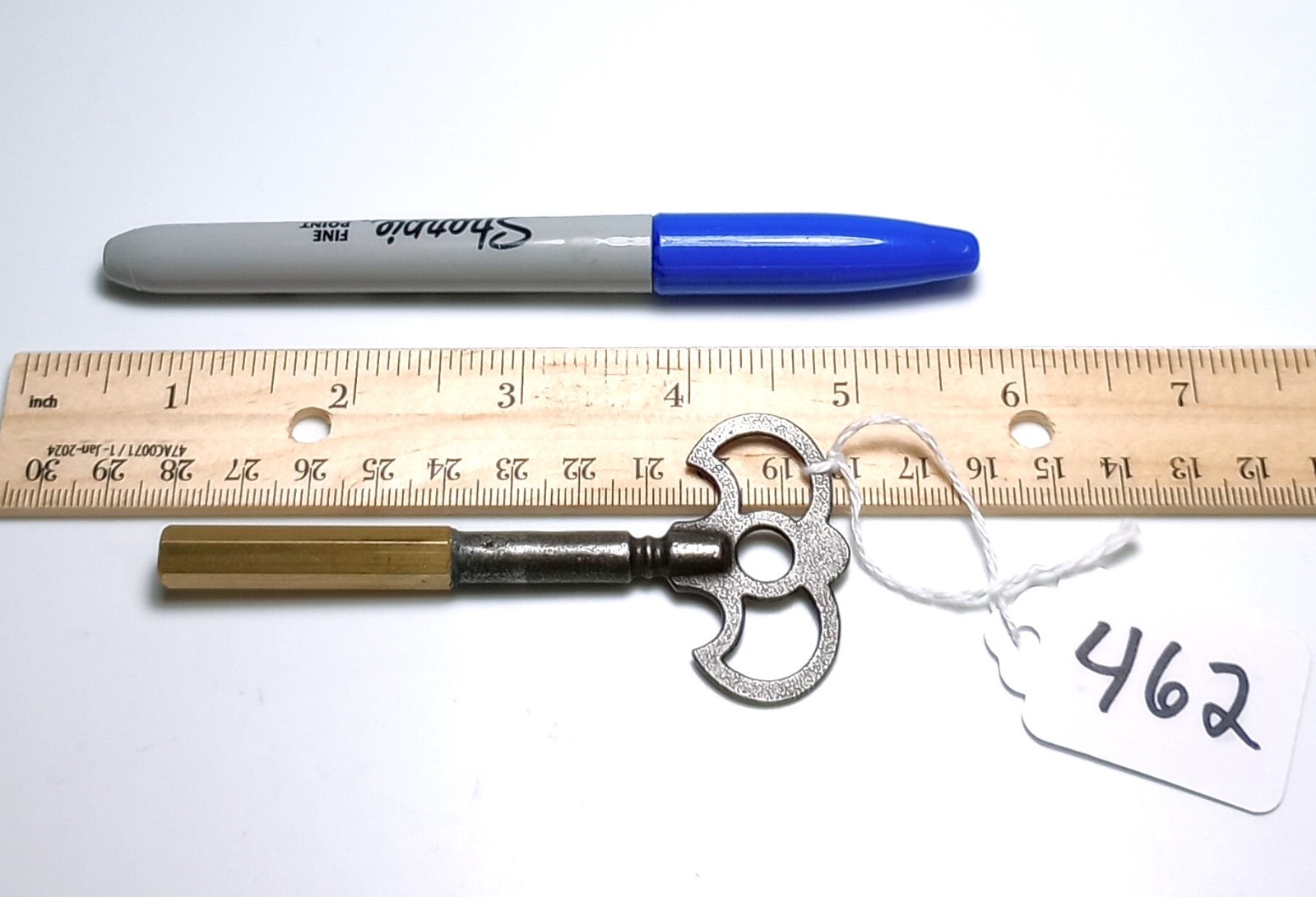 Cast Iron Pocket Batwing Casket Key / Coffin Key