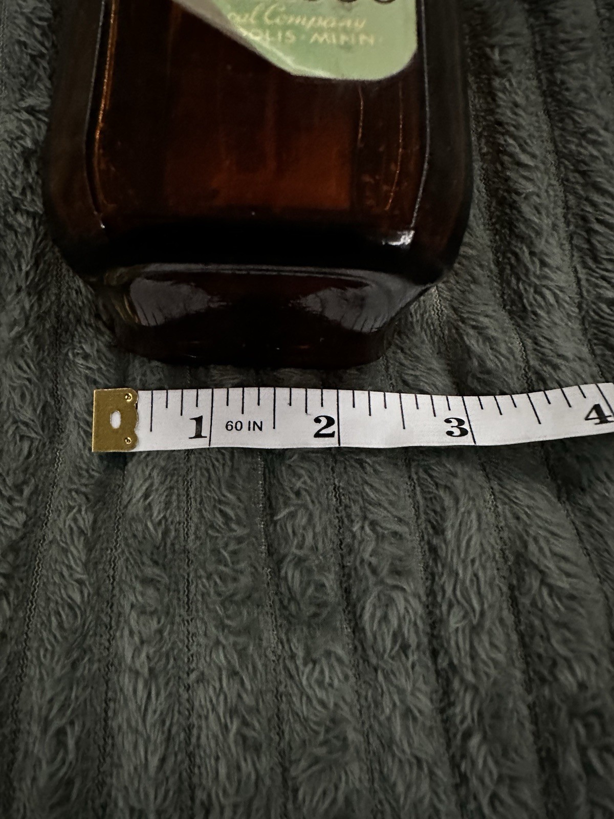 Embalming Fluid Vintage empty Amber Bottle-presinol-l. H Kellogg-mortuary