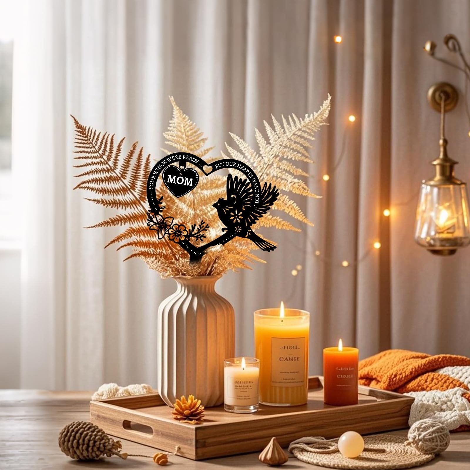 Heart-Shaped Memorial Grave Markers – Cemetery Decorations for Mom’s Tribute