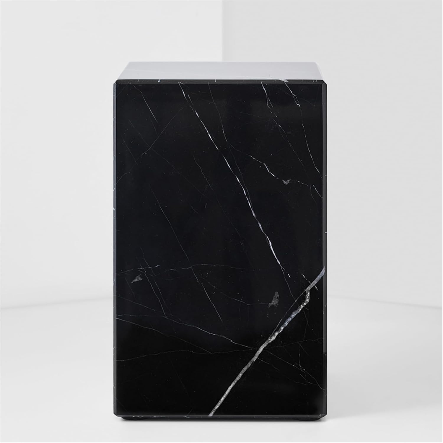 Aspenstudio Genuine Marquina Marble Urn for Human Adult Cremation Ashes Urn By