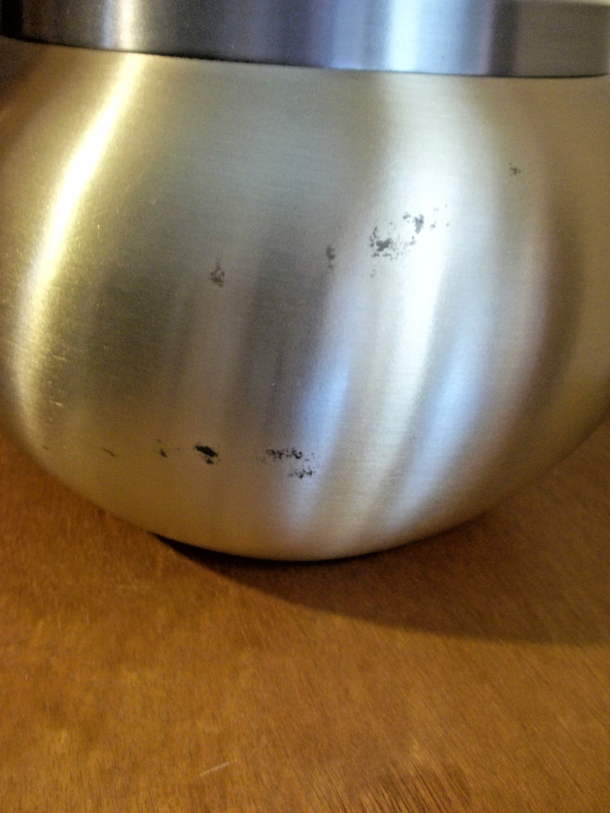 Bronze w/Pewter Solid Brass Pet Urn Pot w/Paws Lid~~XL~up to 150#~~Imperfect
