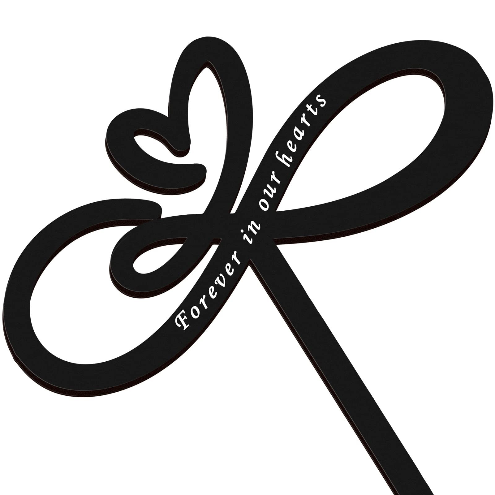 Heart Memorial Stake Cemetery Decorations, Sympathy Grave Markers for Loved