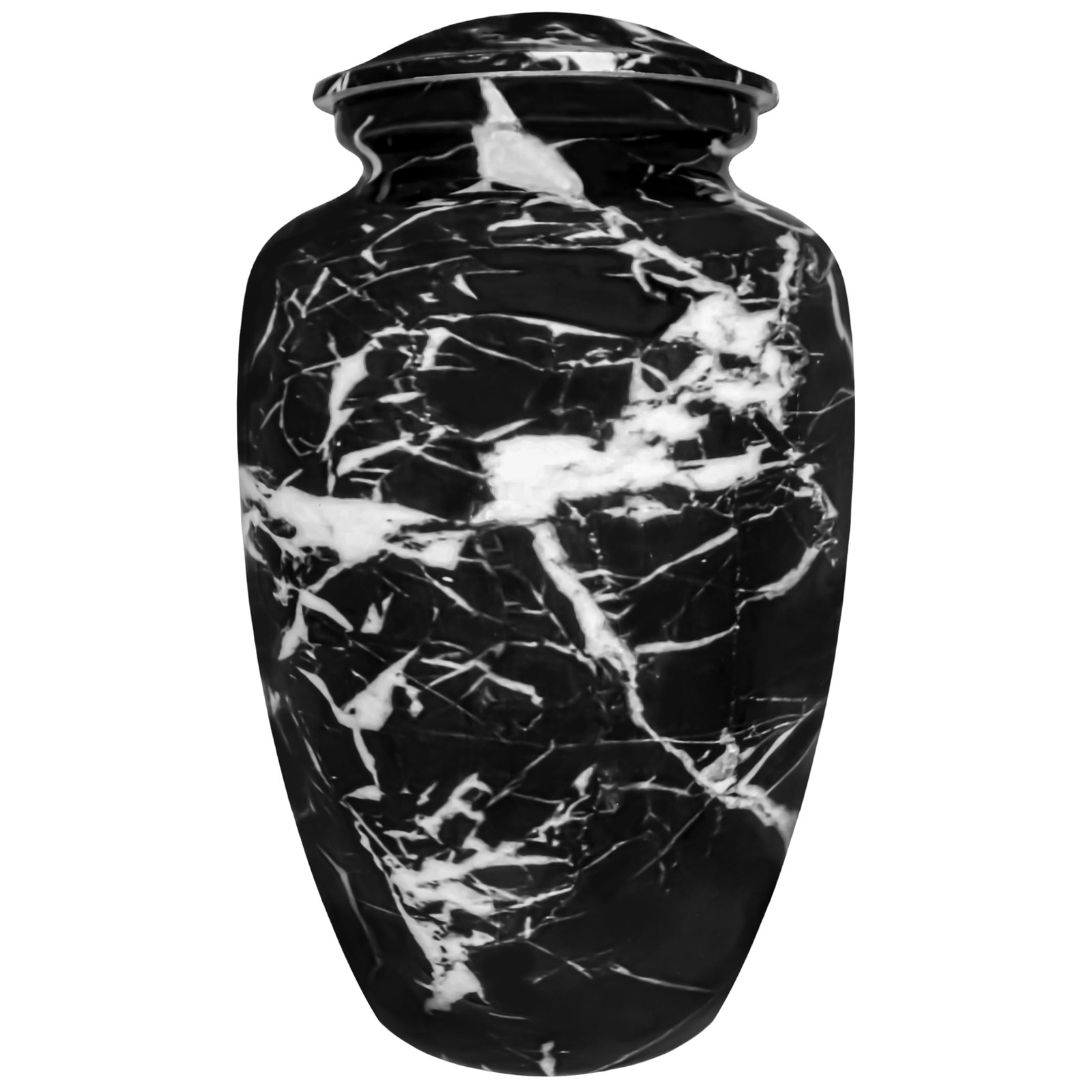 NANIURN Urns for Ashes Adults Male/Women, Large / Adult, Black & White