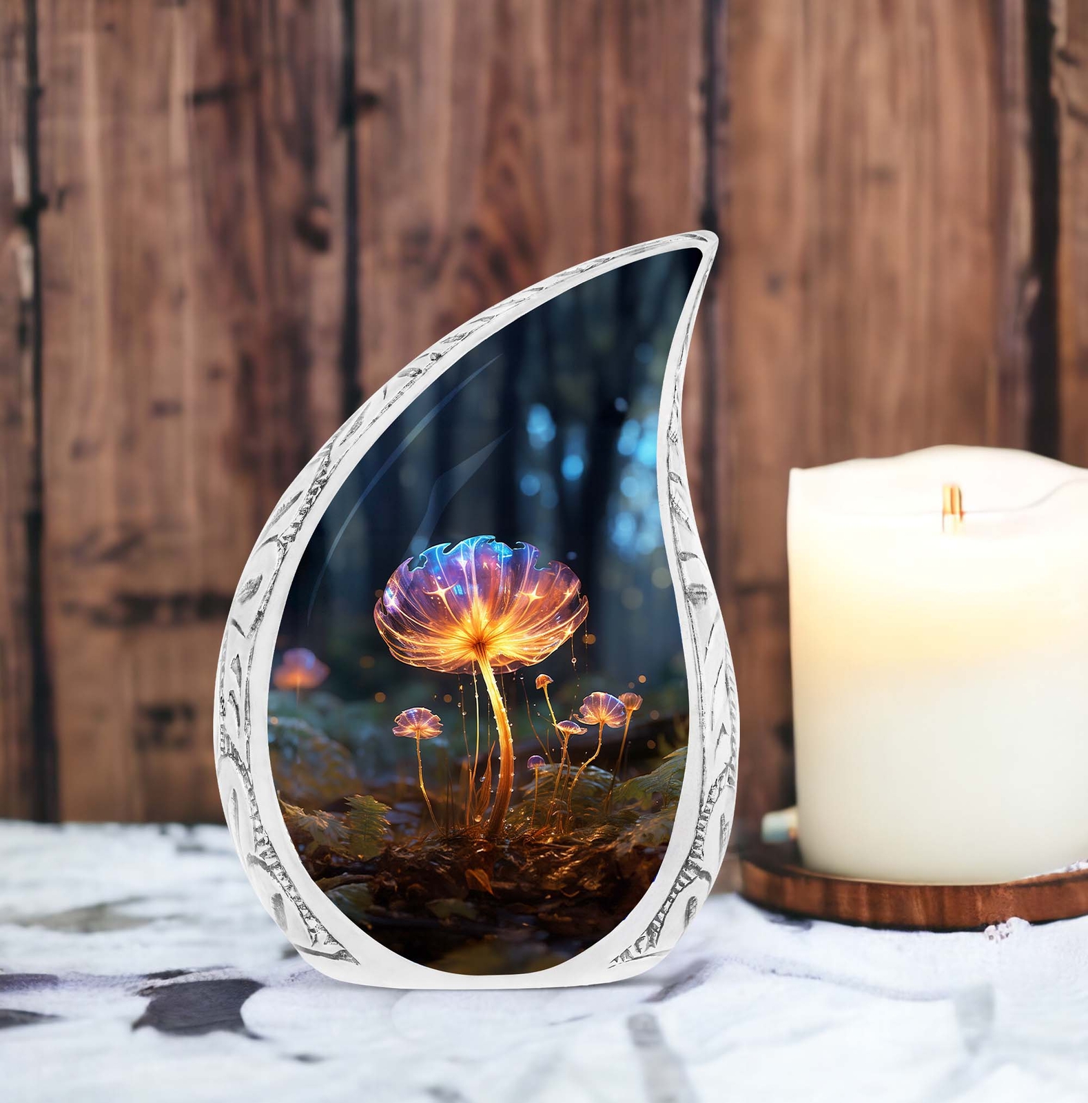 Experience Soothing Ambiance with our Glowing Mushroom Water Drops